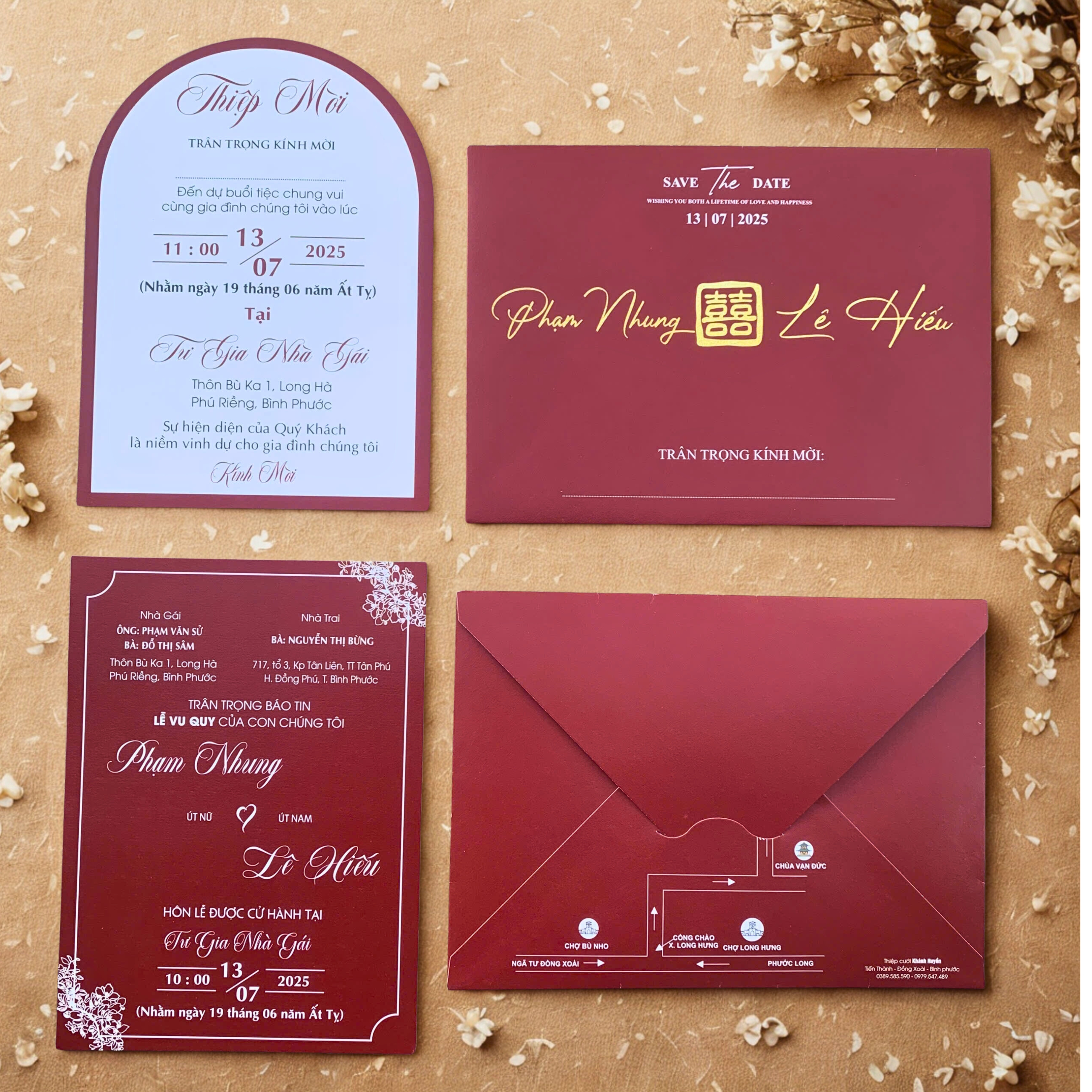 in thiep cuoi dep dong xoai